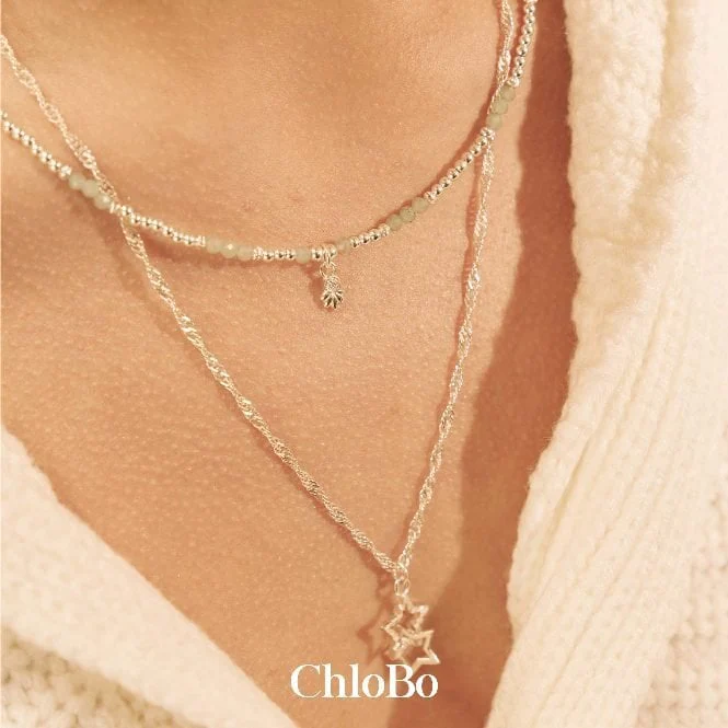 Gold Bobble Chain Hummingbird Necklace - Image 3