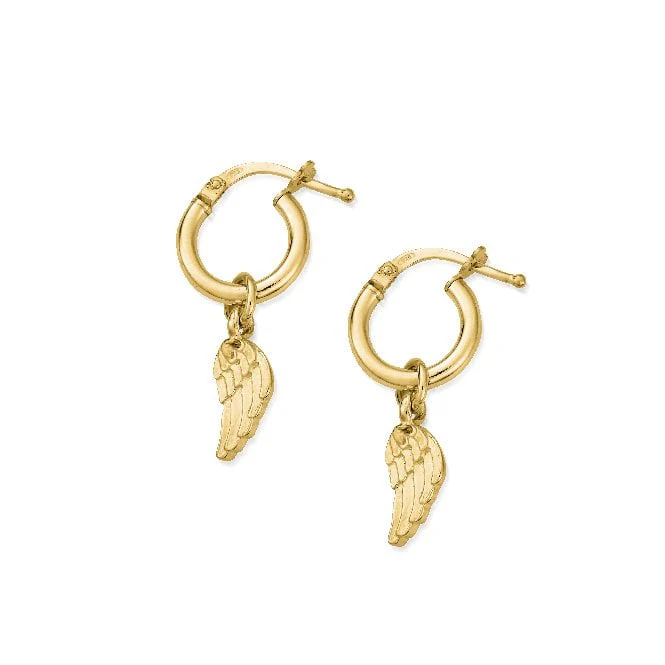 Gold Divinity Within Small Hoop Earrings