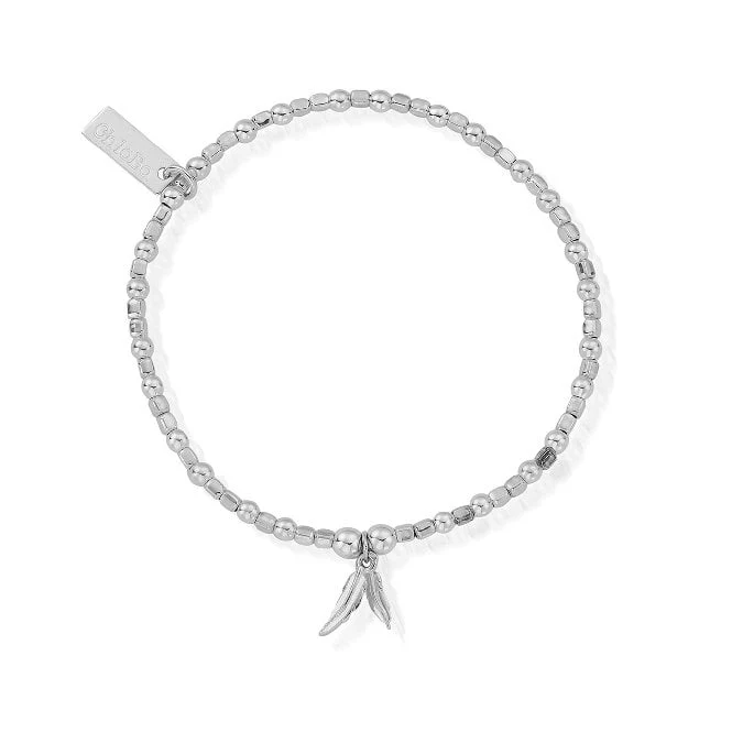 Mini Cube Double Feather Bracelet