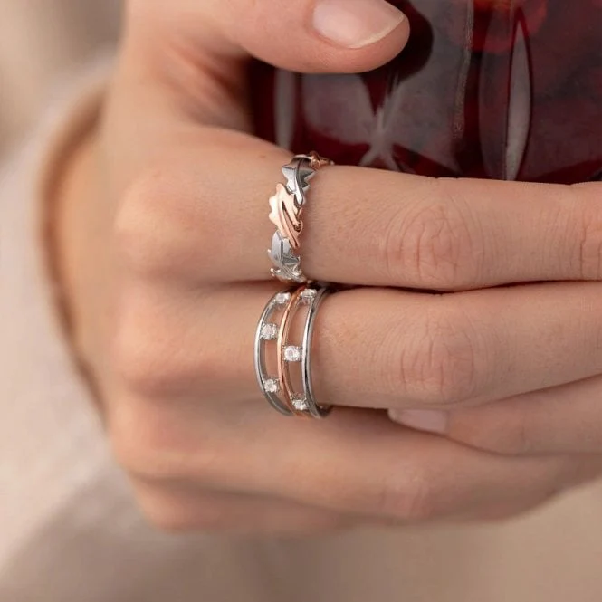 Awyr Y Nos Silver Ring, Size O - Image 3