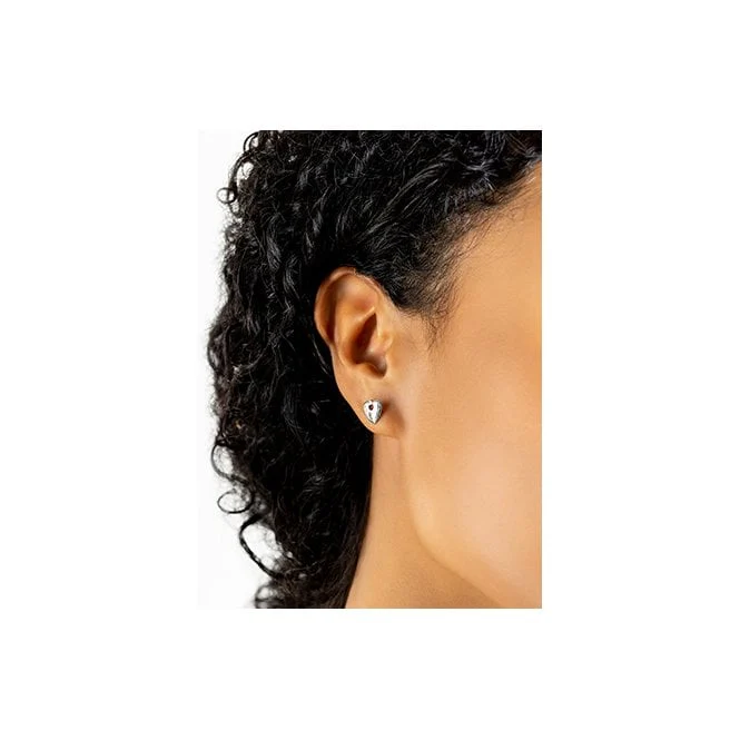 Cariad Silver Stud Earrings - Image 3