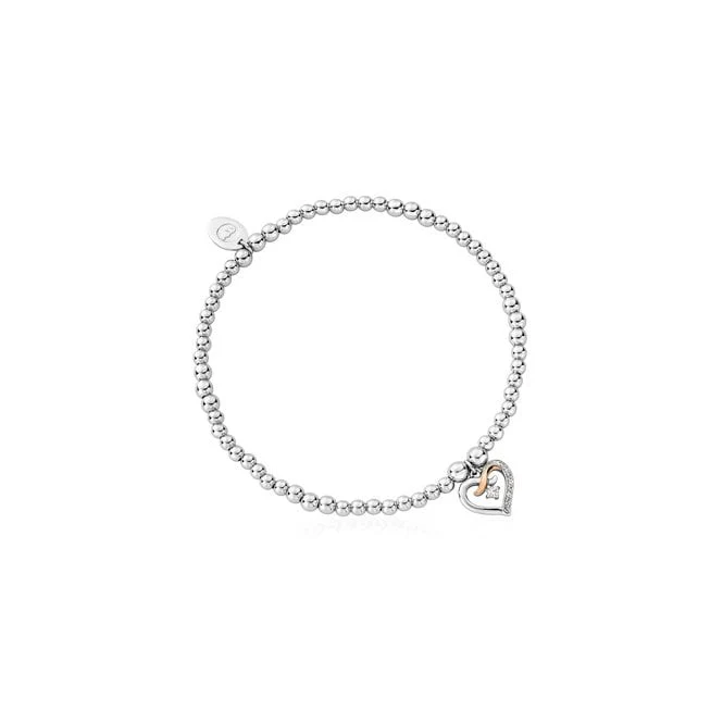 Forever Yours Silver Kiss Affinity Bracelet with Zirconia