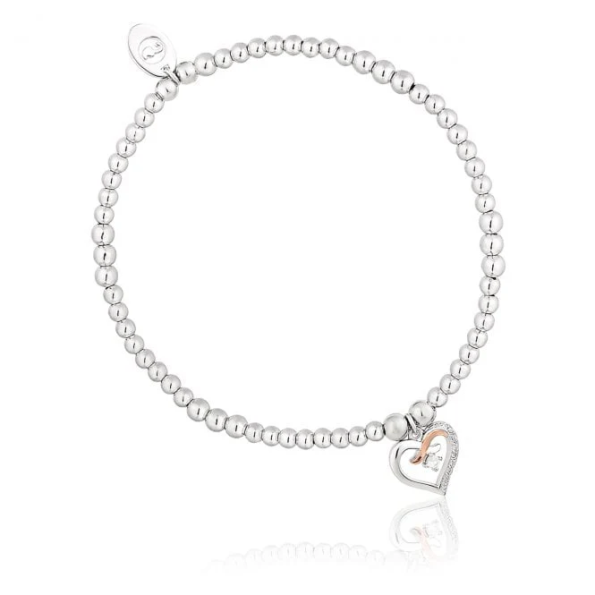 Forever Yours Silver Kiss Affinity Bracelet with Zirconia - Image 2
