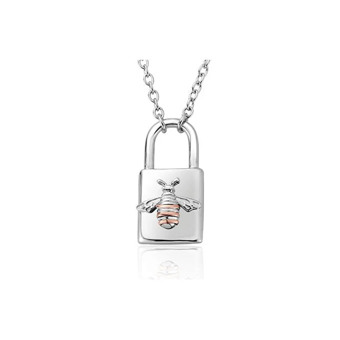 Honey Bee Padlock Necklace - Image 2