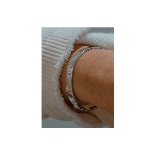 Insignia Silver Bangle - Image 2