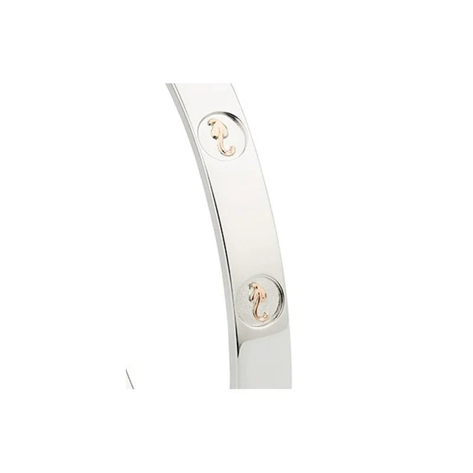 Insignia Silver Bangle - Image 4