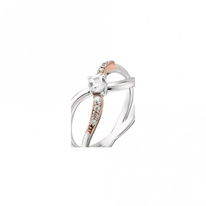 Clogau Kiss Silver Ring, Size N - Image 2