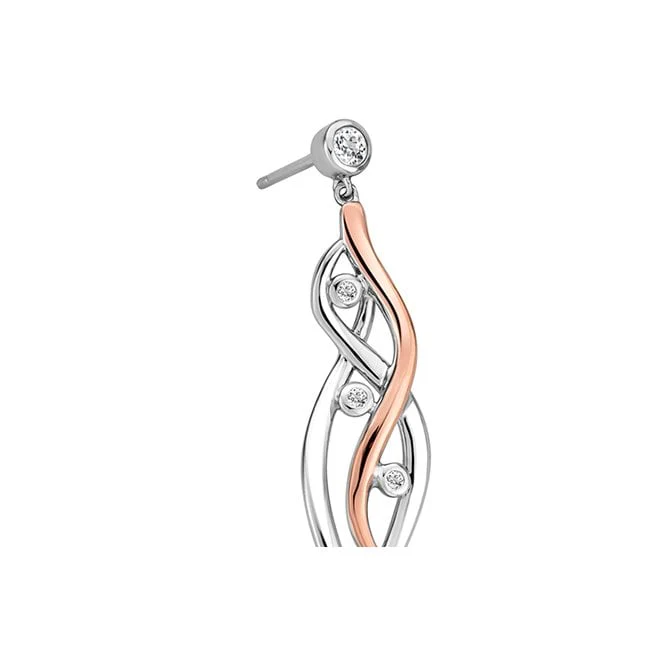 Swallow Falls Silver Drop Earrings - Image 3