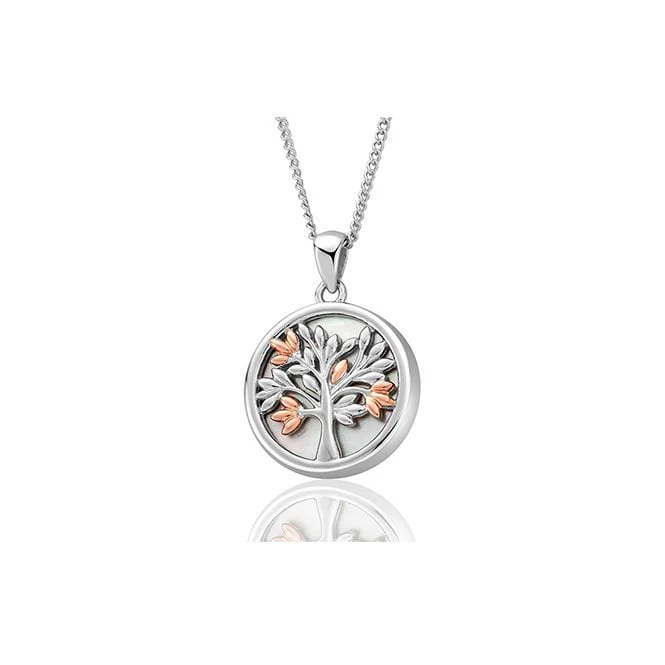Tree of Life Silver Pendant with Mother of Pearl