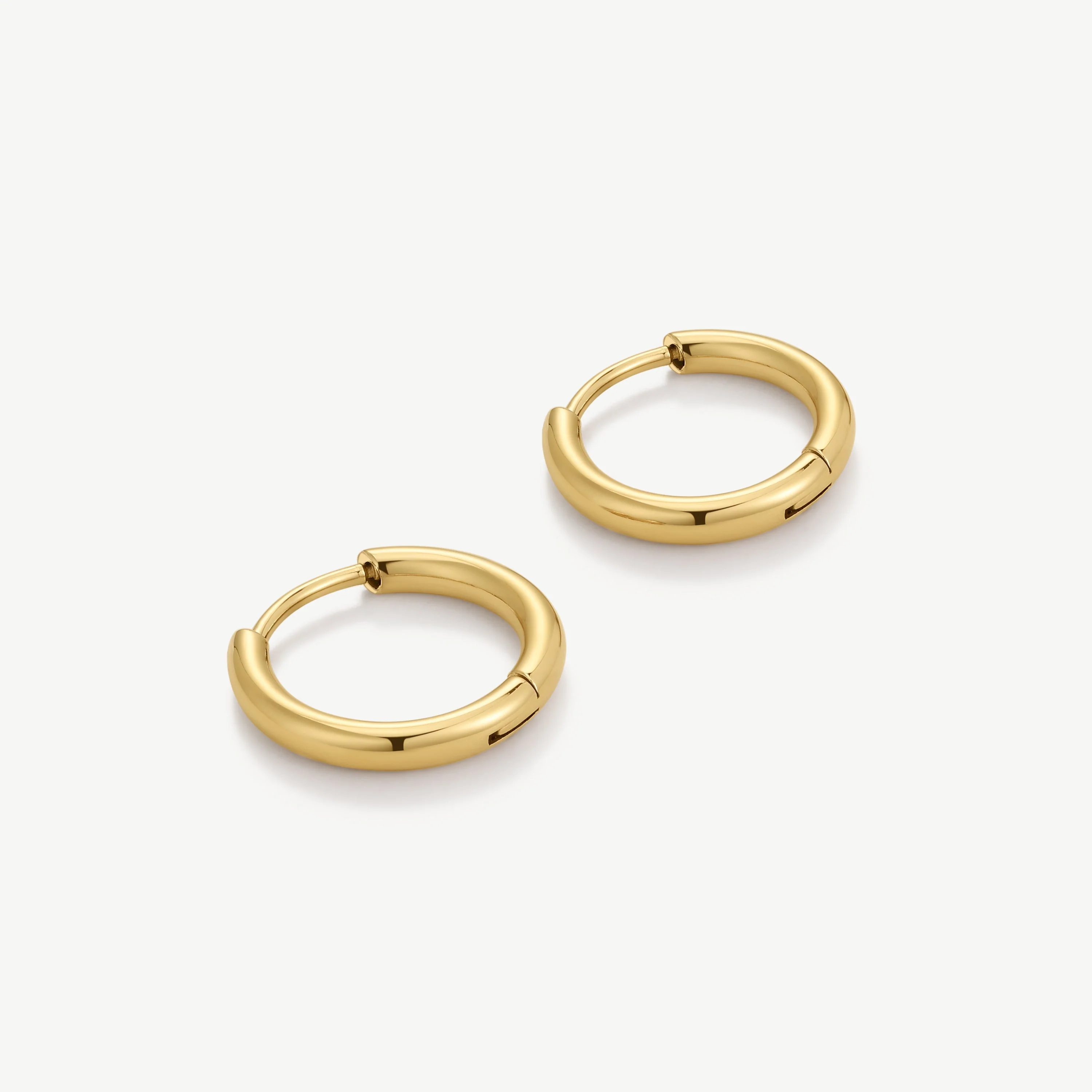Gold Essential Extra Small Hoop Earrings - Image 3
