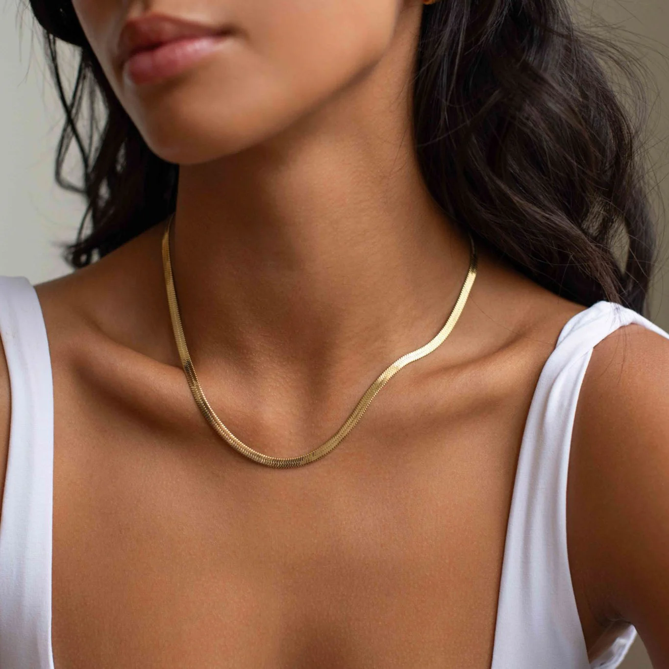 Gold Essentials Snake Chain Necklace - Image 3