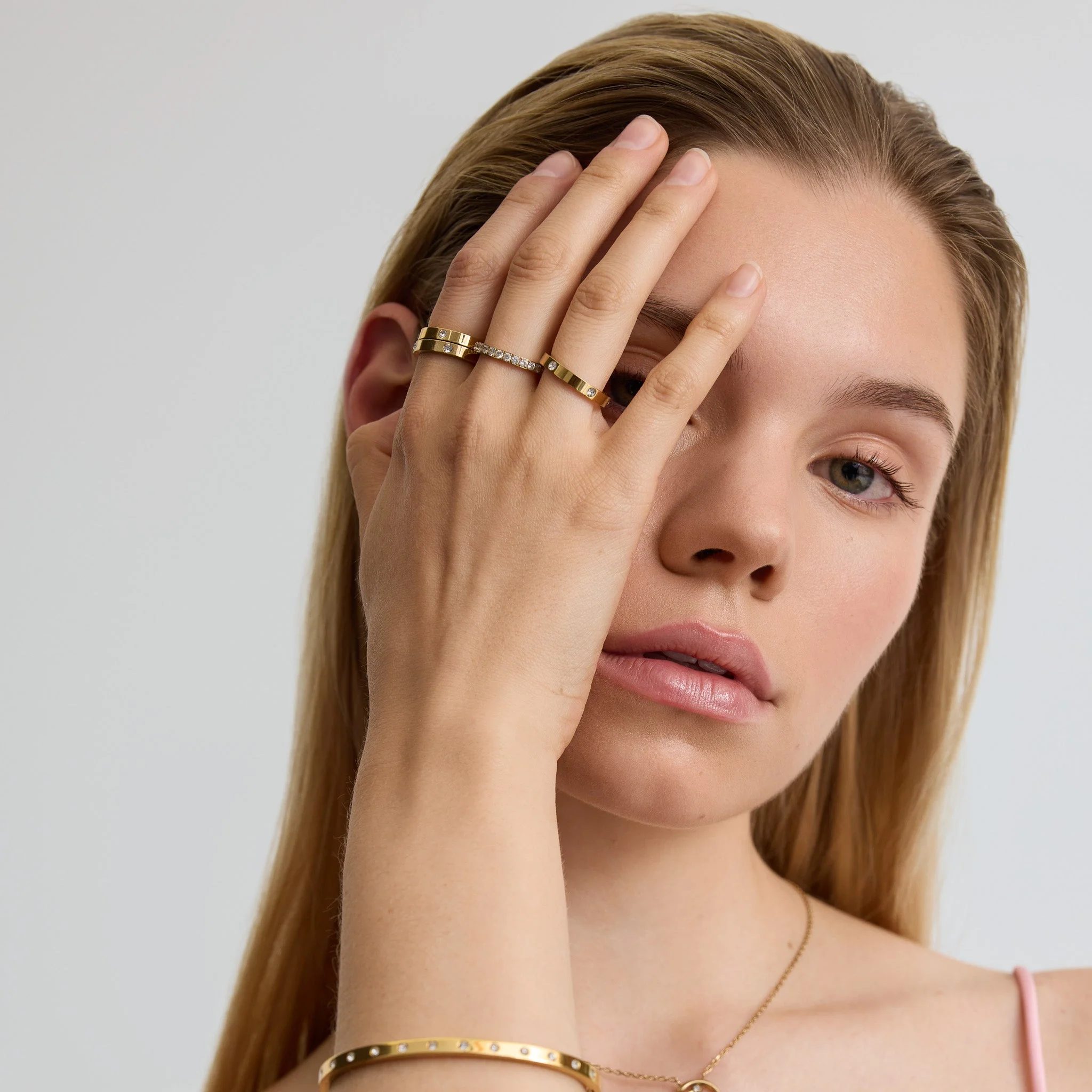 Gold Eternity Stacking Ring - Image 4