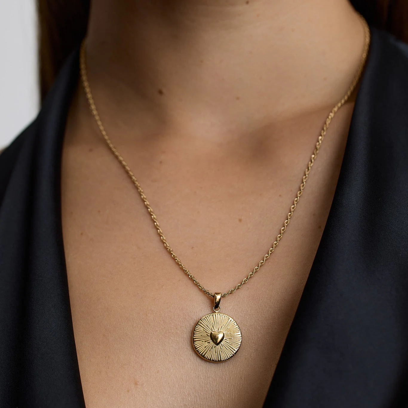 Gold Heart Talisman Necklace - Image 3
