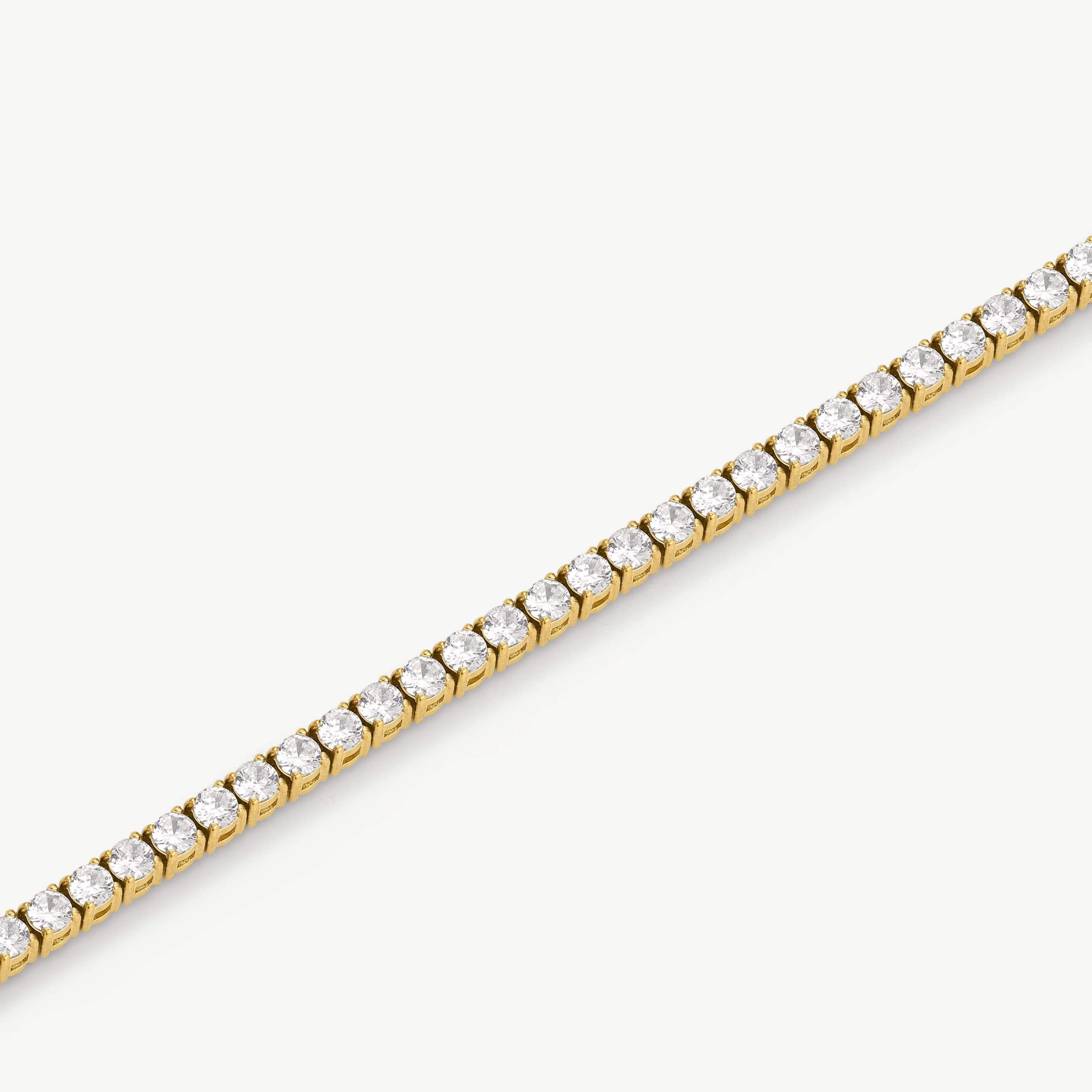 Gold Luxe Tennis Necklace - Image 3