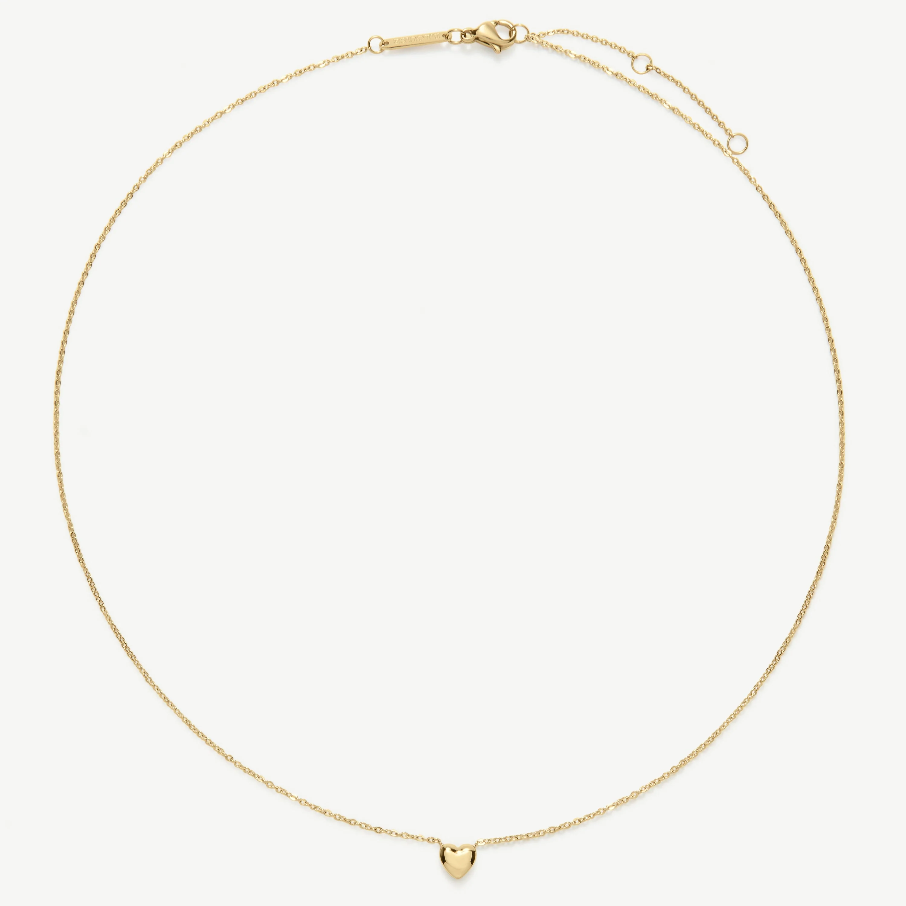 Gold Mini Heart Necklace - Image 3