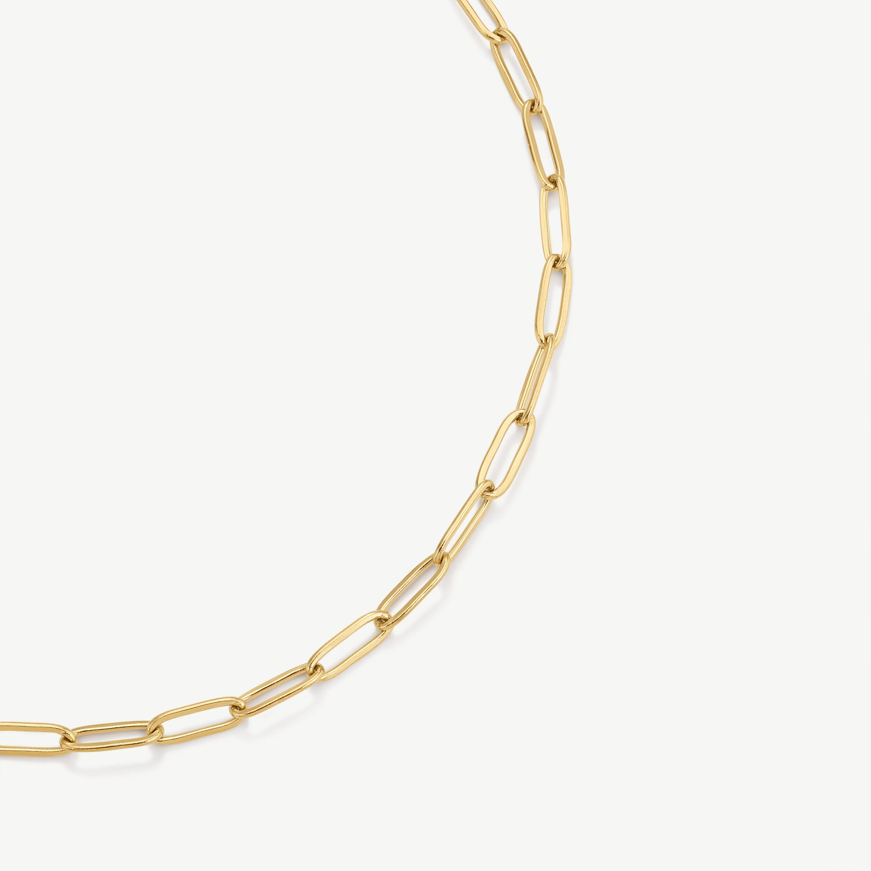 Gold Paperclip Necklace - Image 3