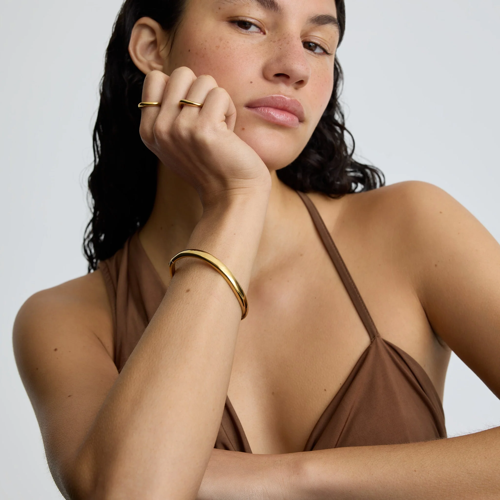 Gold Wave Bangle - Image 4