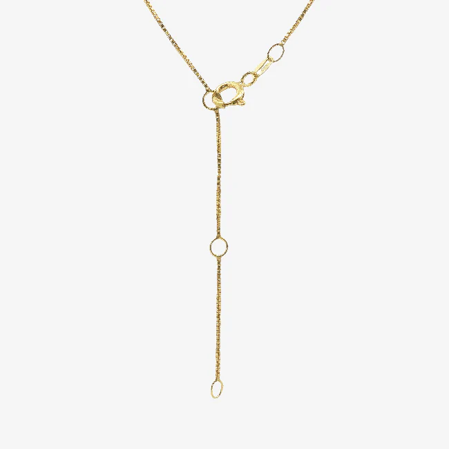 Gold 16+2 Snake Light Box Chain Necklace - Image 2