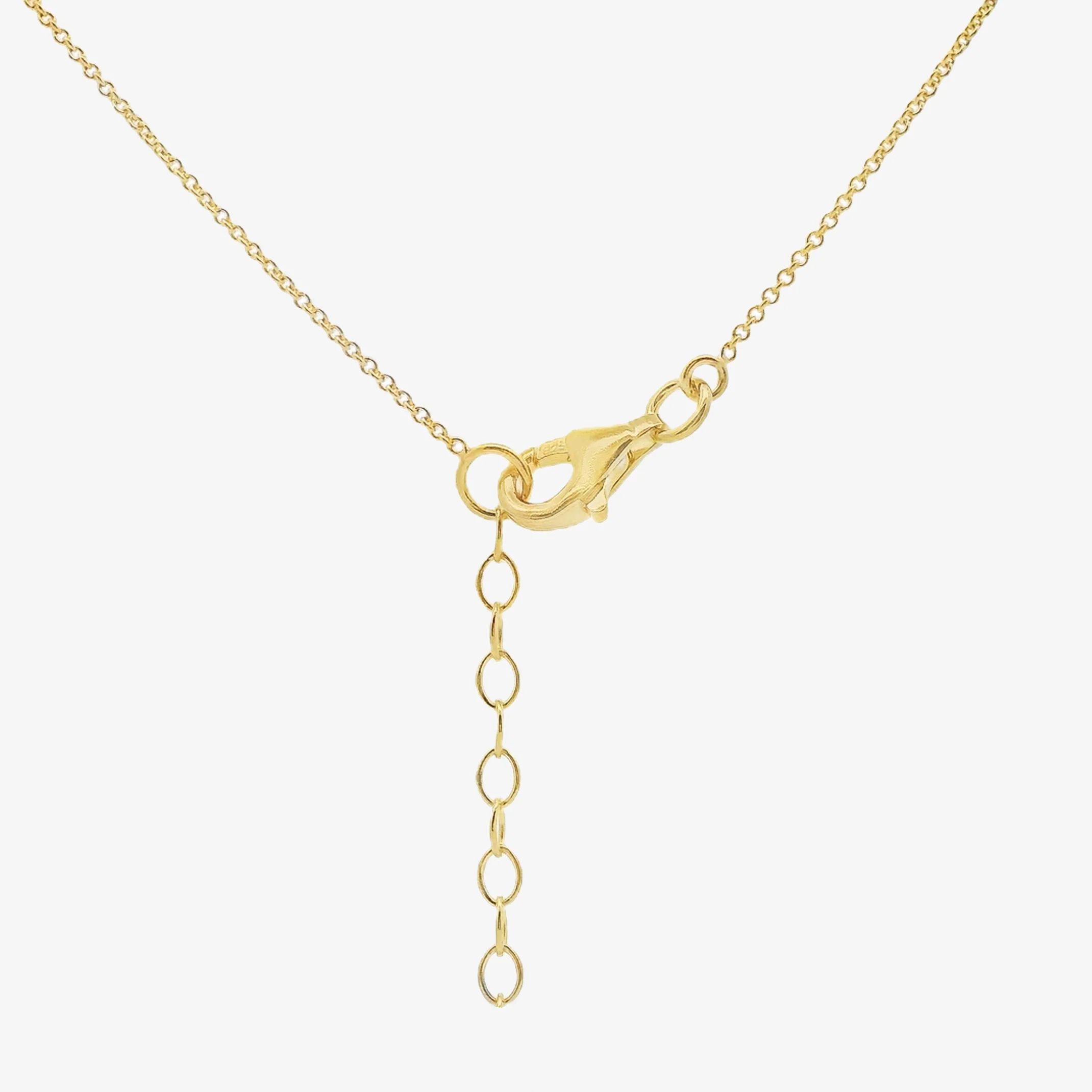Gold Paw Print Heart Necklace - Image 2