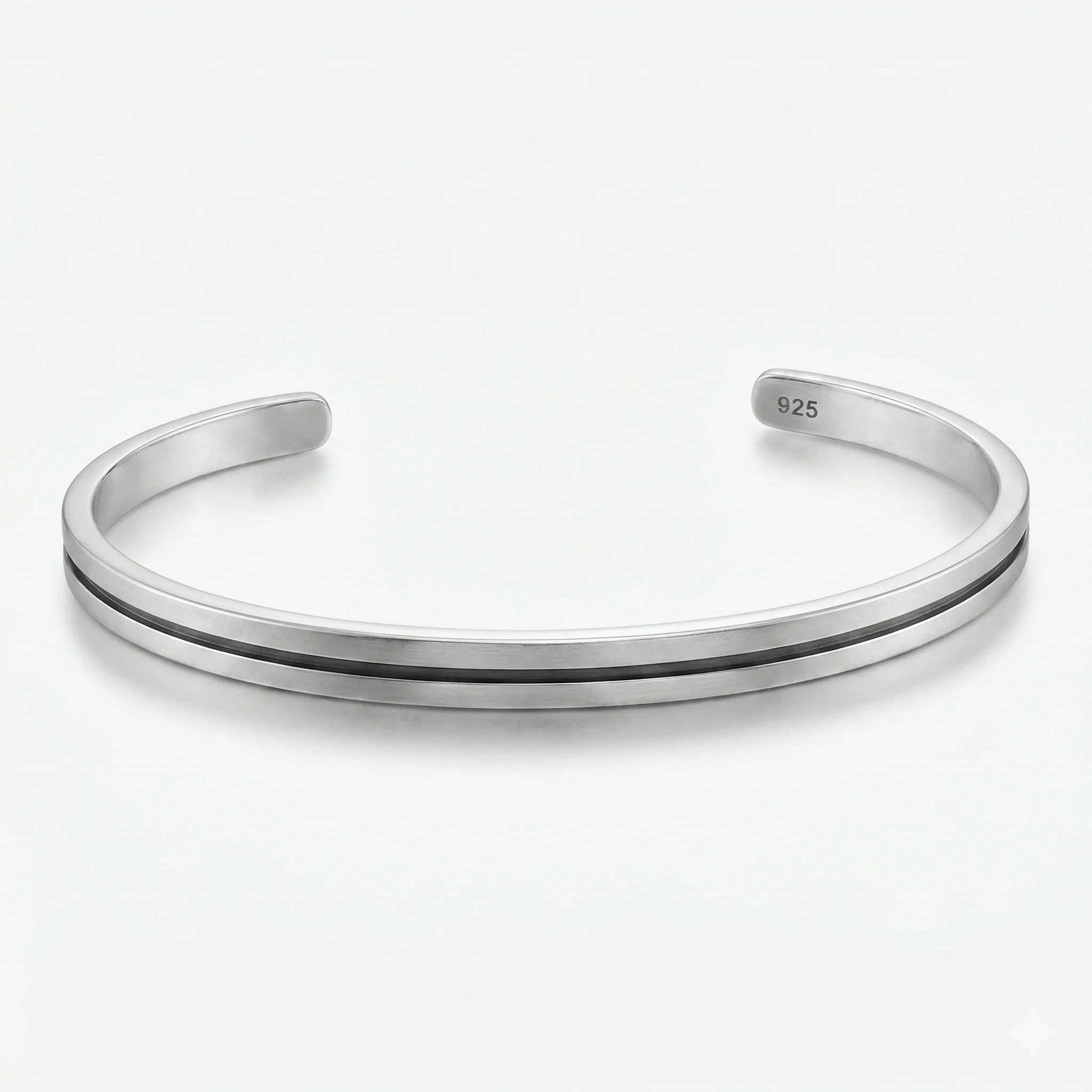 Men's Silver Cuff Bangle