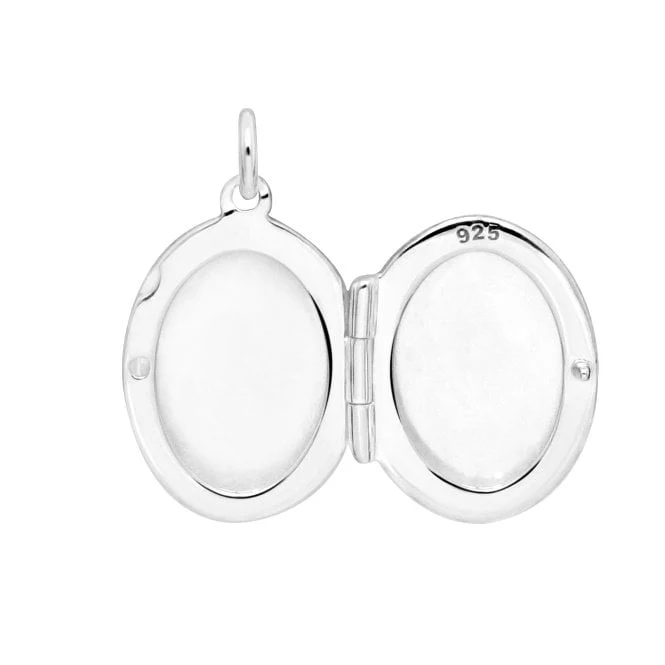 Oval Silver Engravable Locket