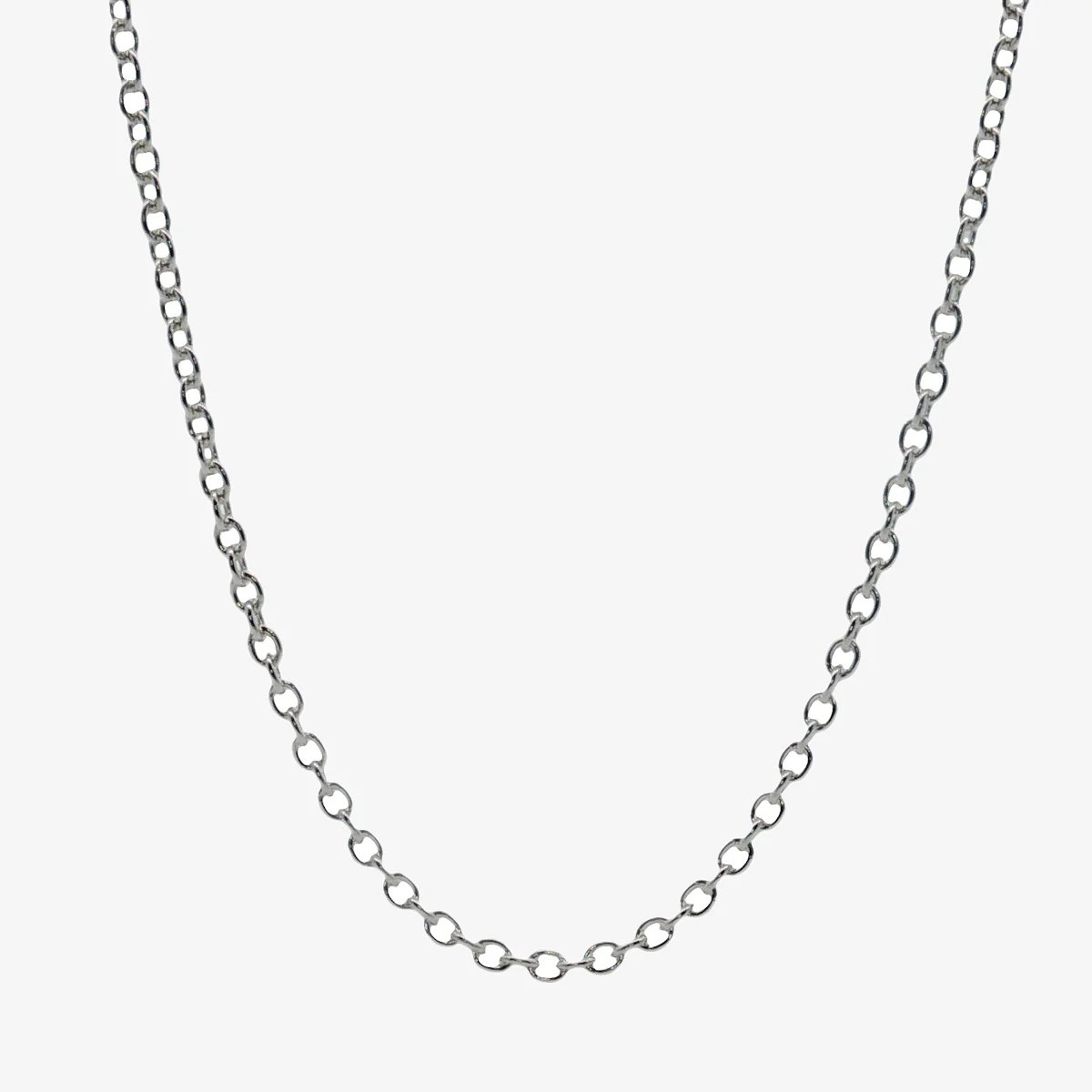 Silver 24+4 Cable Chain Necklace