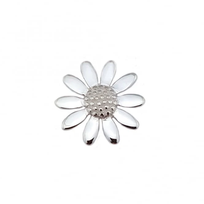Silver Daisy Pendant Necklace