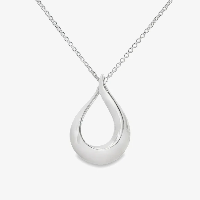 Silver Loop Chunky Necklace