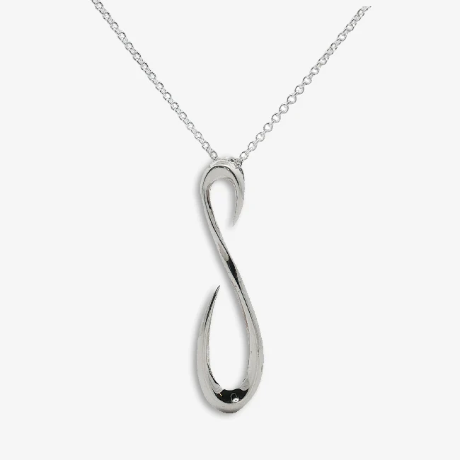 Silver Loop The Loop Chunky Necklace