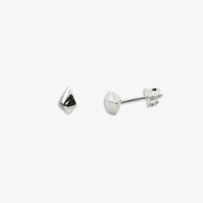 Silver Pebbles Stud Earrings - Image 2