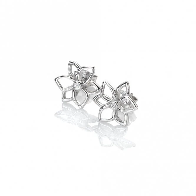 Silver Amulets Flower Earrings - Image 2