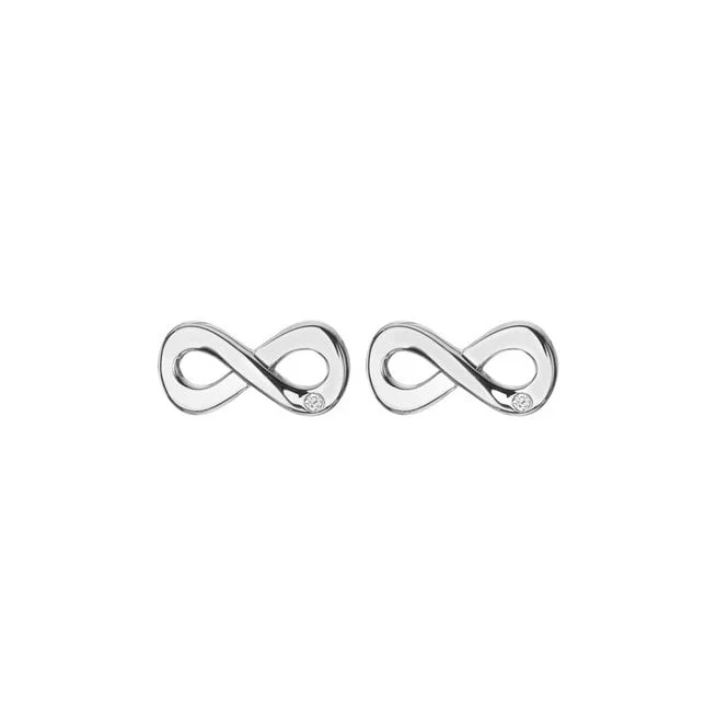 Silver Amulets Infinity Earrings - Image 2