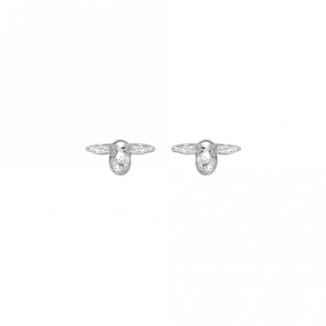 Silver Bee Earrings - Image 2