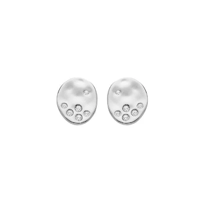 Silver Illuminate Stud Earrings - Image 2