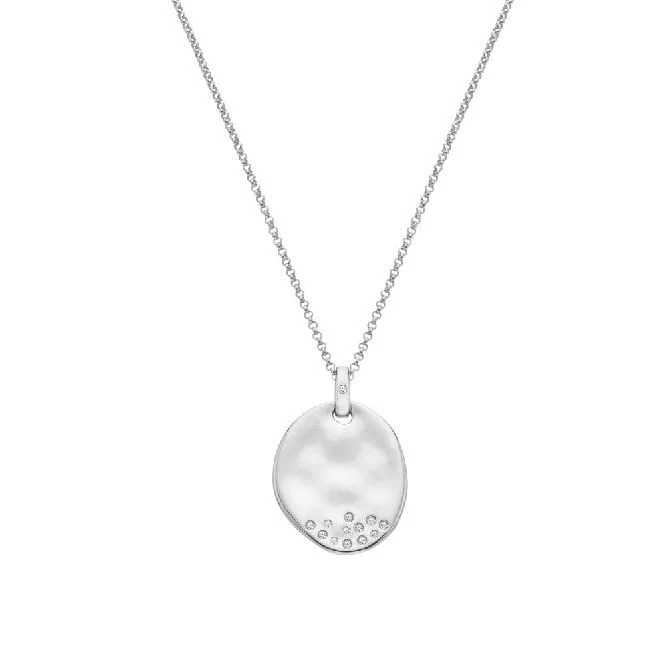 Silver Large Illuminate Pendant Necklace - Image 2