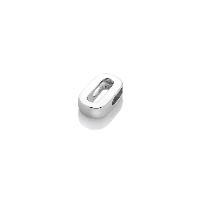 Silver Letter O Icon Pendant