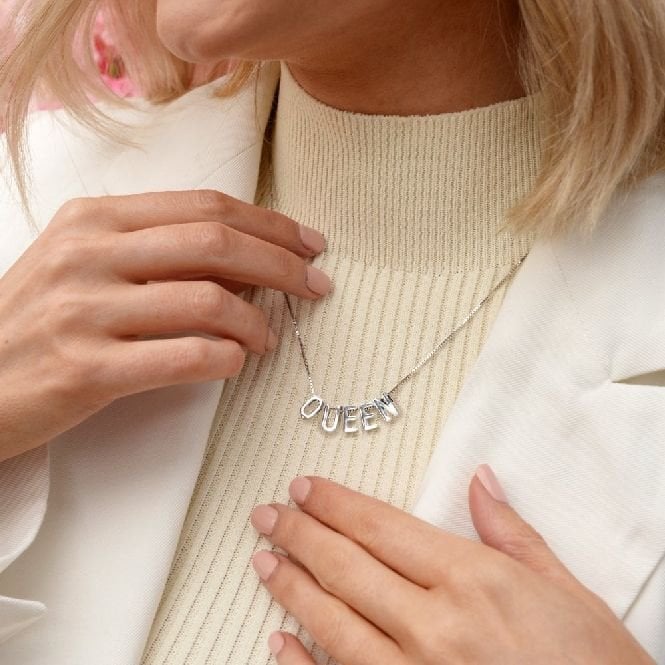 Silver Letter U Icon Pendant - Image 3