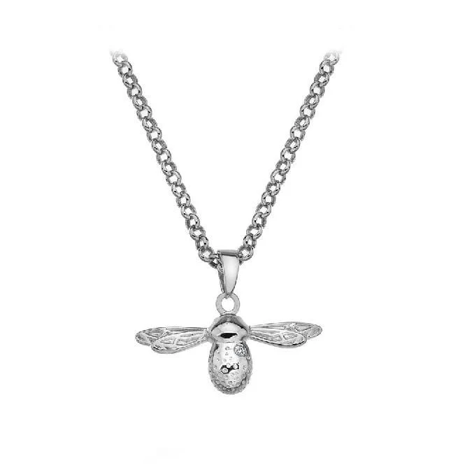 Silver Natural Bee Pendant - Image 2