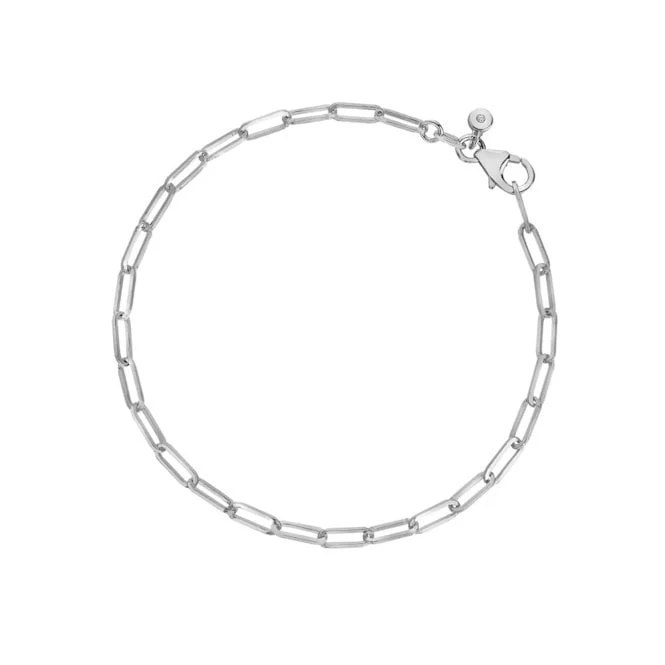Silver Paperclip Bracelet - Image 2