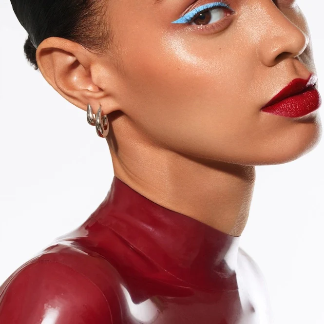 Silver Soul Statement Earrings - Image 2