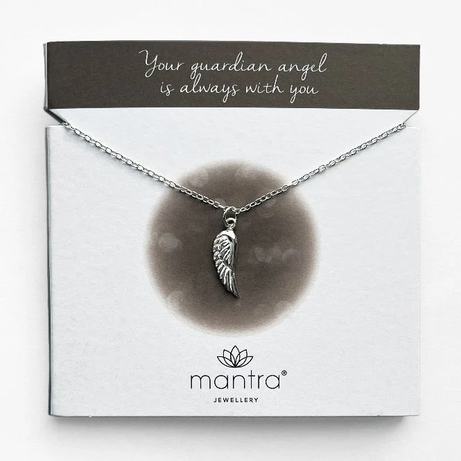 Angel Wing Necklace in Sterling Silver - Image 3