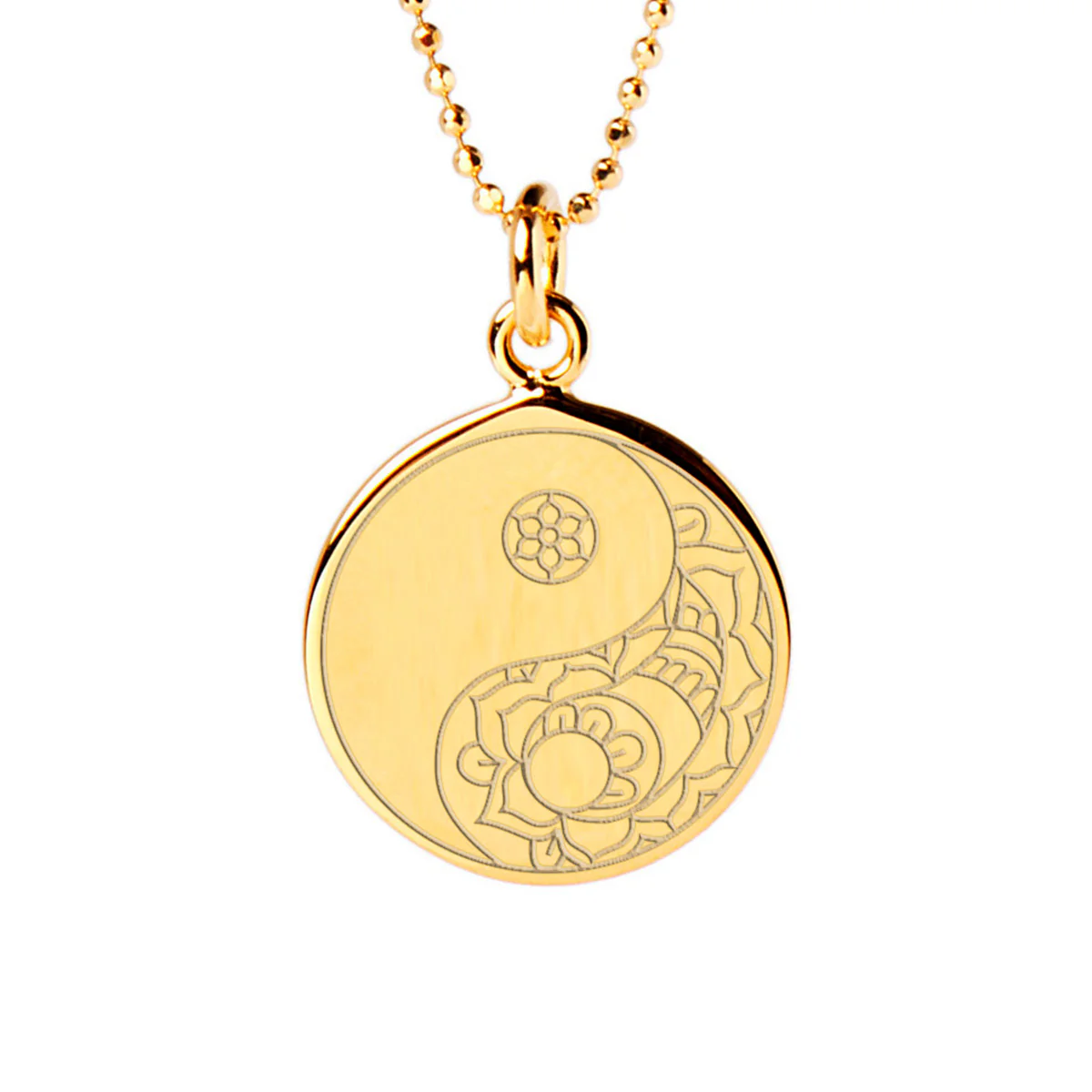 Balance Disc Necklace in Gold