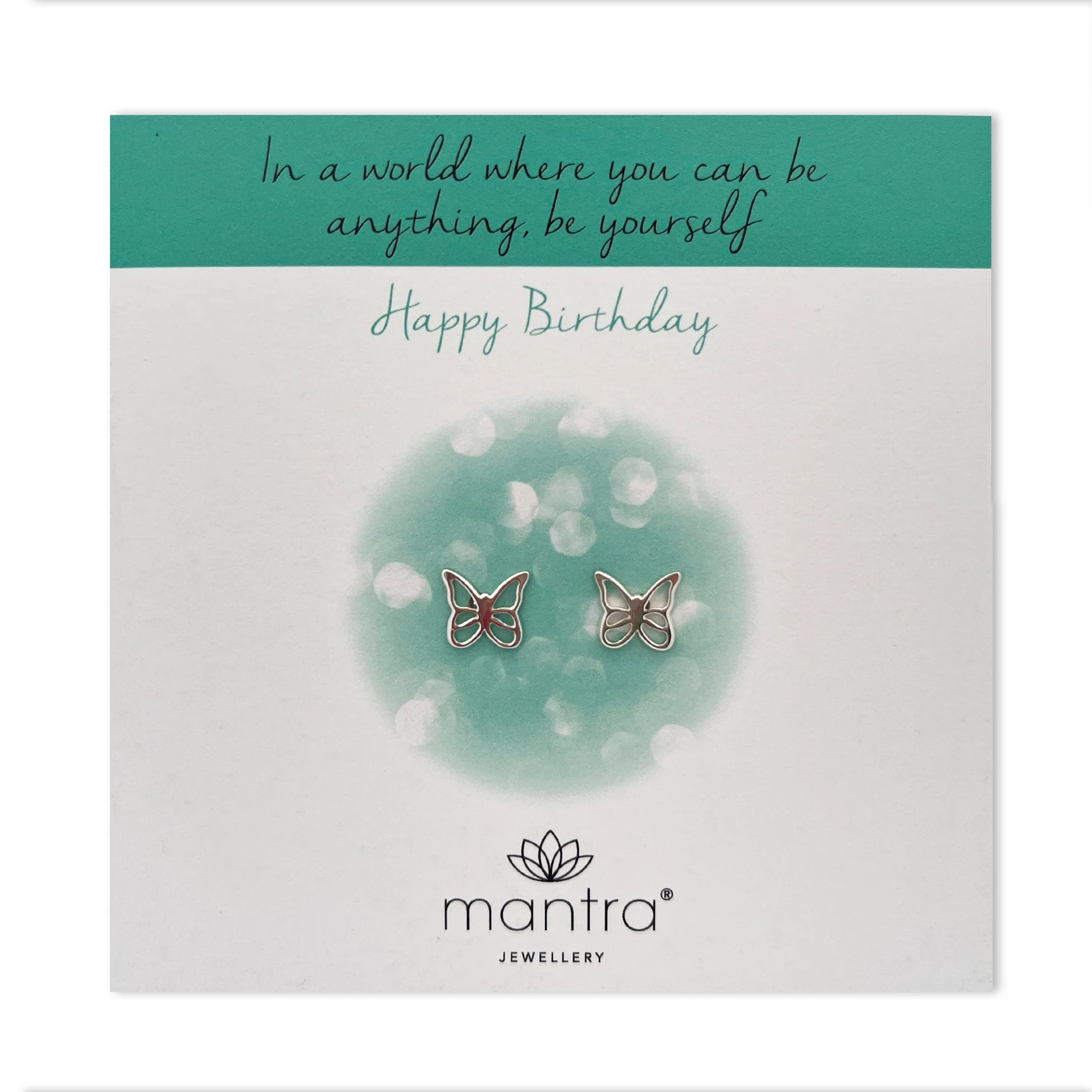 Birthday Butterfly Earrings in Sterling Silver - Image 3
