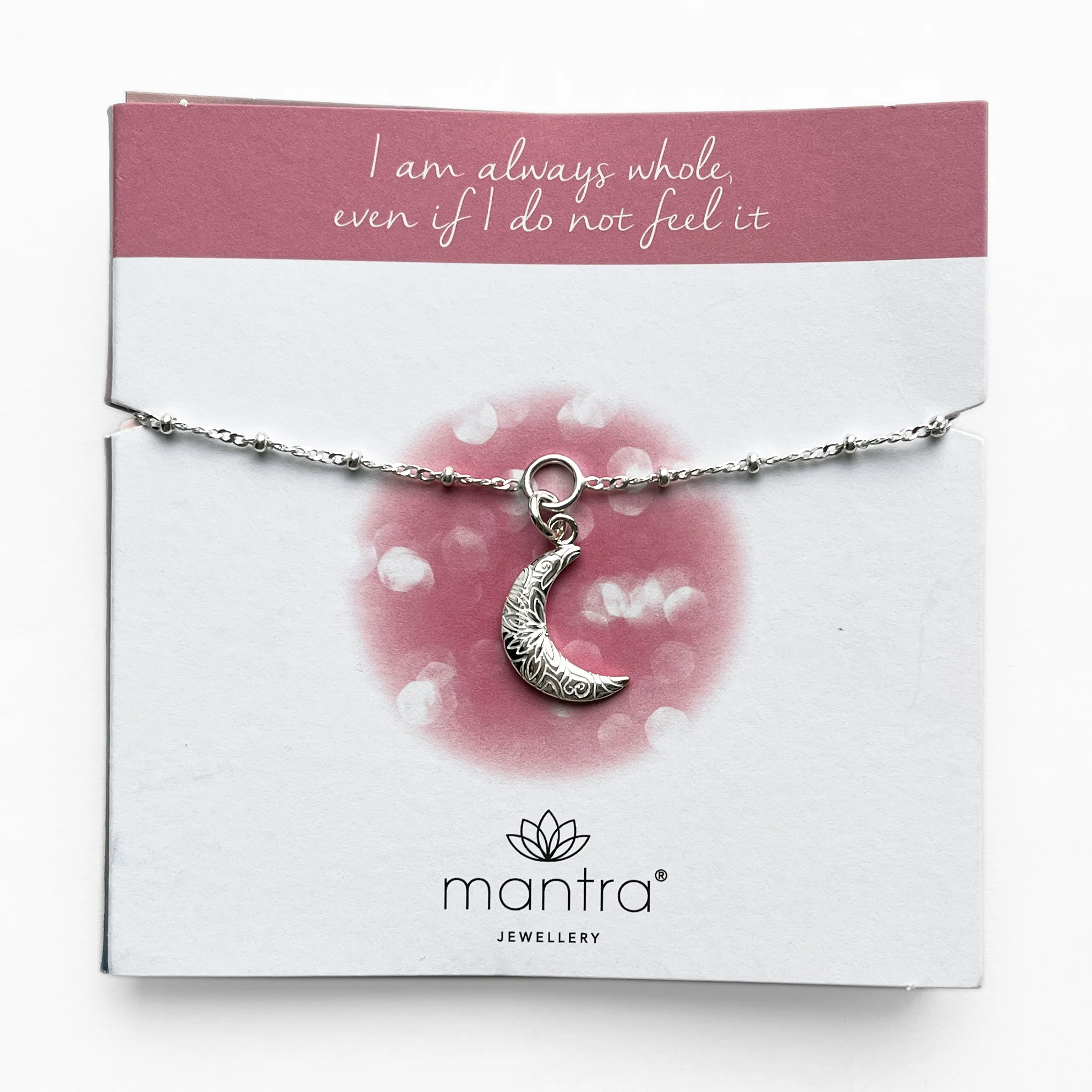 Crescent Moon Charm Bracelet in Sterling Silver - Image 3
