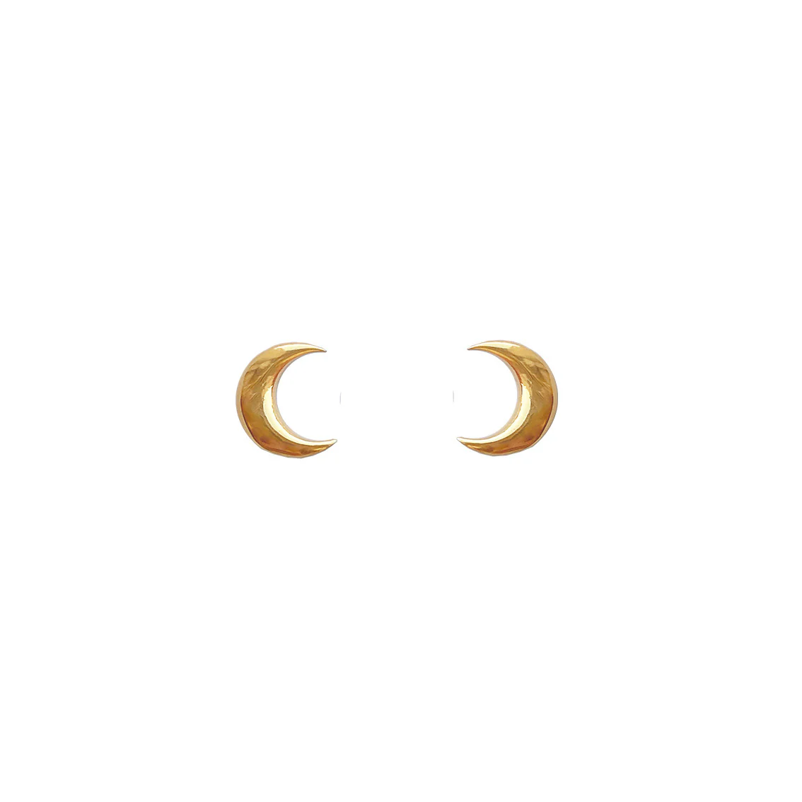 Crescent Moon Earrings in Gold