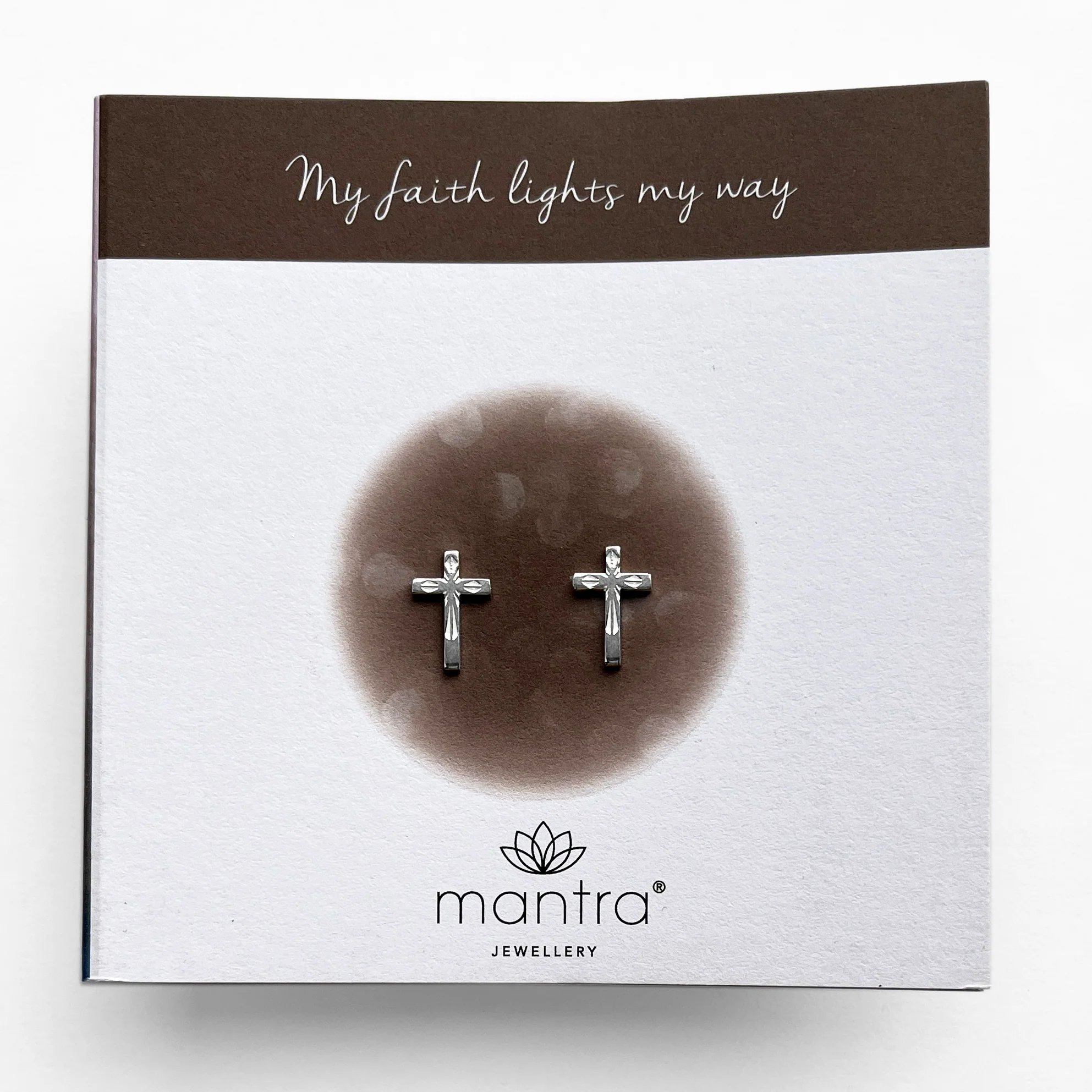 Cross Earrings in Sterling Silver - Image 3