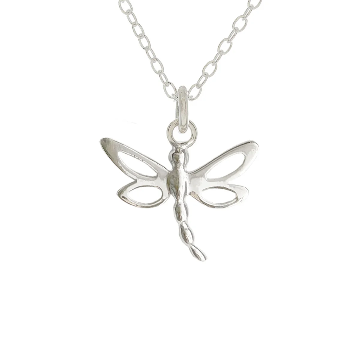 Dragonfly Necklace in Sterling Silver