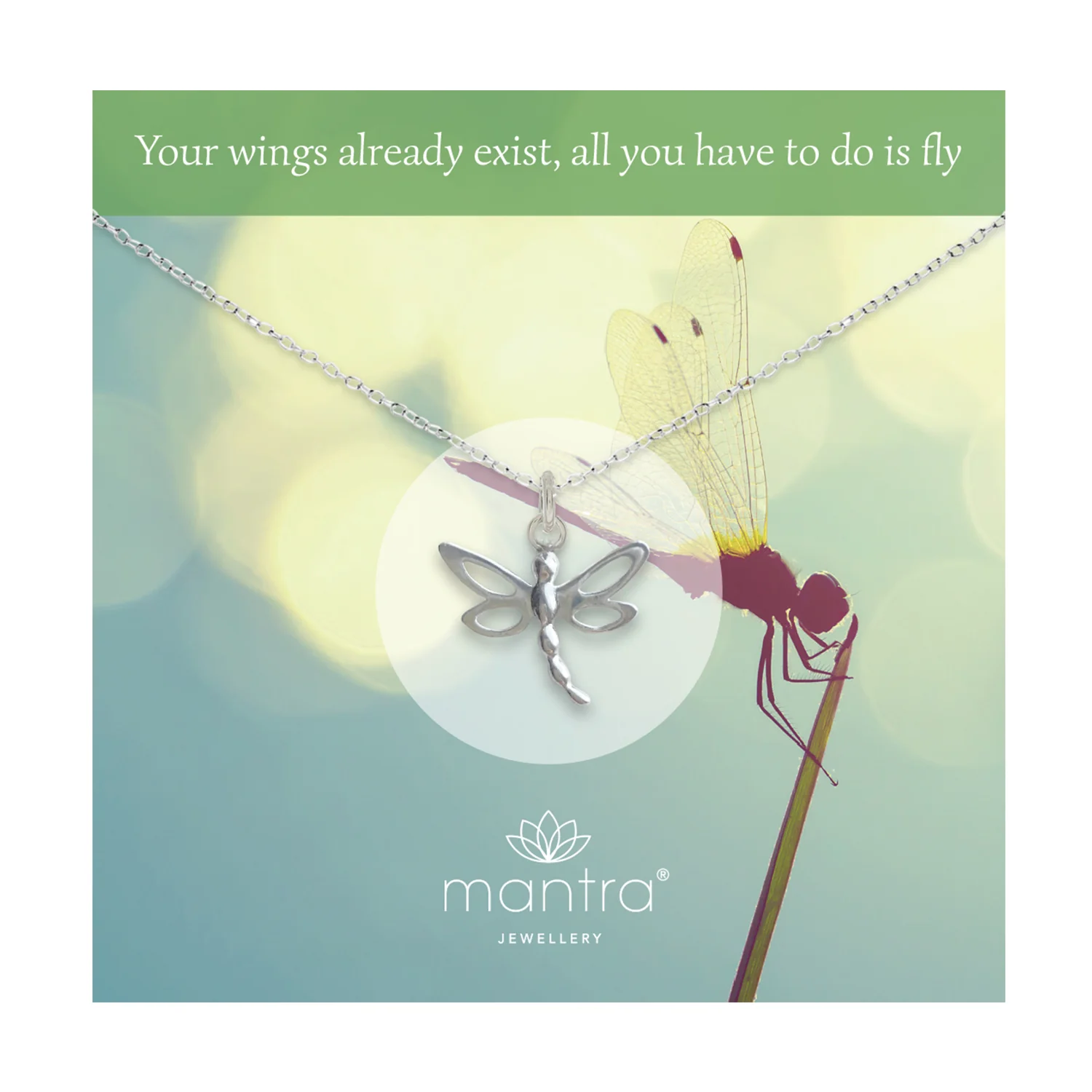 Dragonfly Necklace in Sterling Silver - Image 3