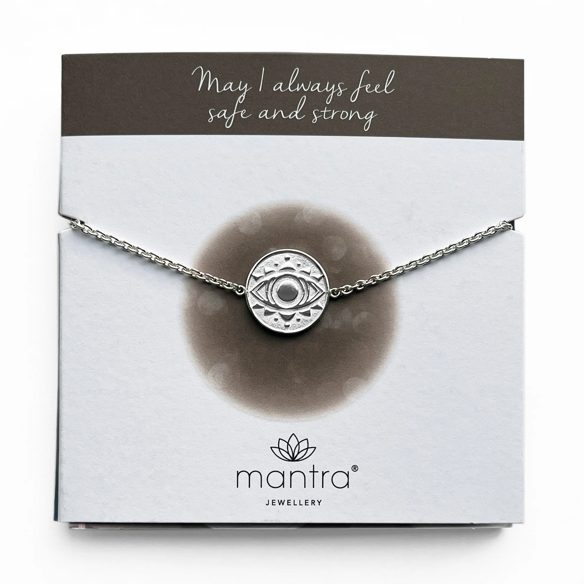 Evil Eye Disc Bracelet in Sterling Silver - Image 3