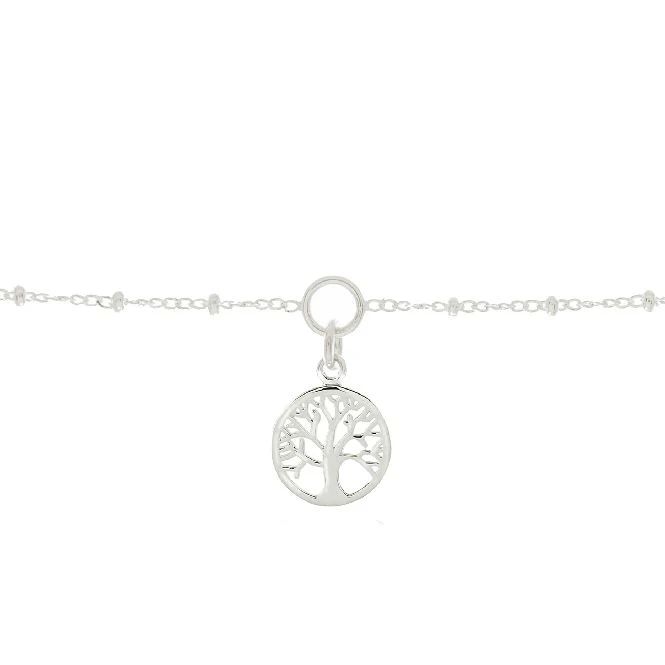 Family Tree Charm Bracelet in Sterling Silver